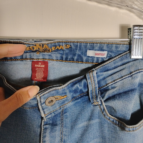Women Arizona Jeans Co Blue Jeans Size 13 - Picture 11 of 15